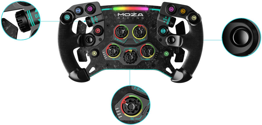 Moza Racing Gs Alcantara Volants Gaming Sur Son Vid O