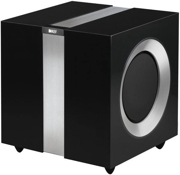 KEF R400B Noir laqué Caissons de basses sur Son Vidéo