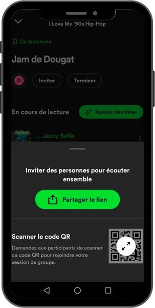 Application Spotify playlist collaborative