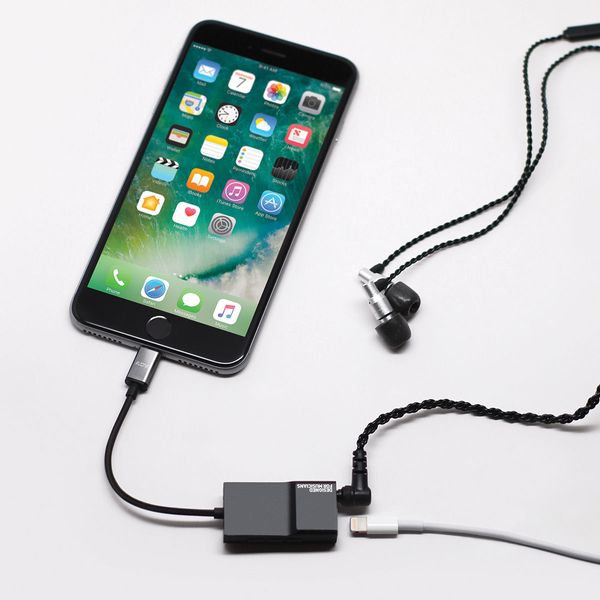 Adaptateur Audio MFI à Jack Femelle 3,5 mm pour iPhone iPad 0,15 m - gris