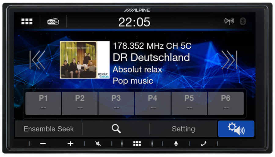 Vue de détail écran autoradio Alpine iLX-W690D