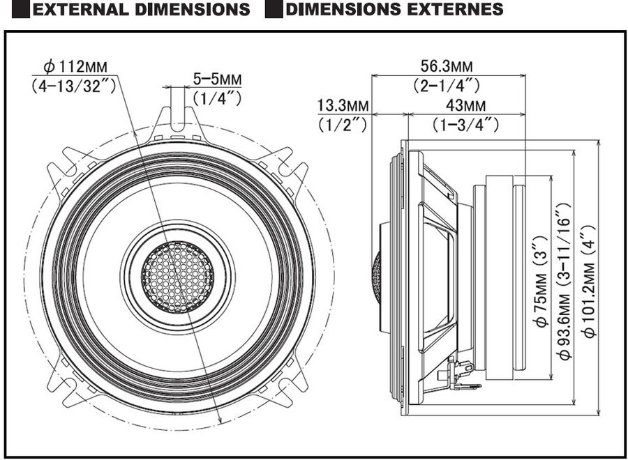 Schéma dimensions