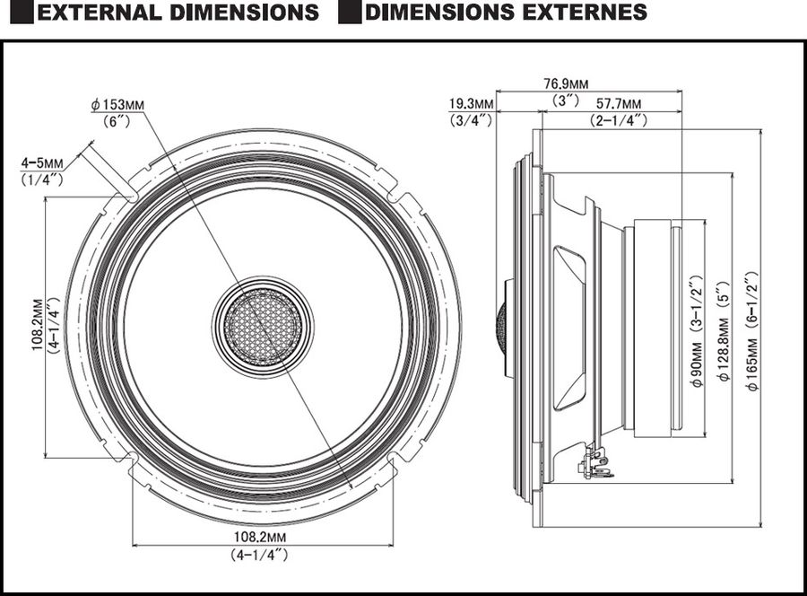 schéma dimensions