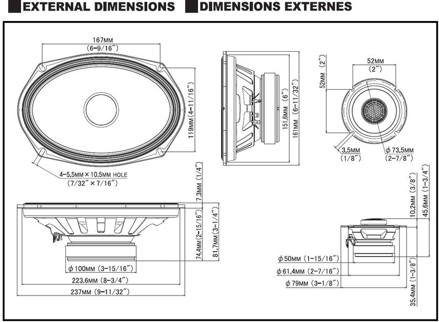 schéma dimensions