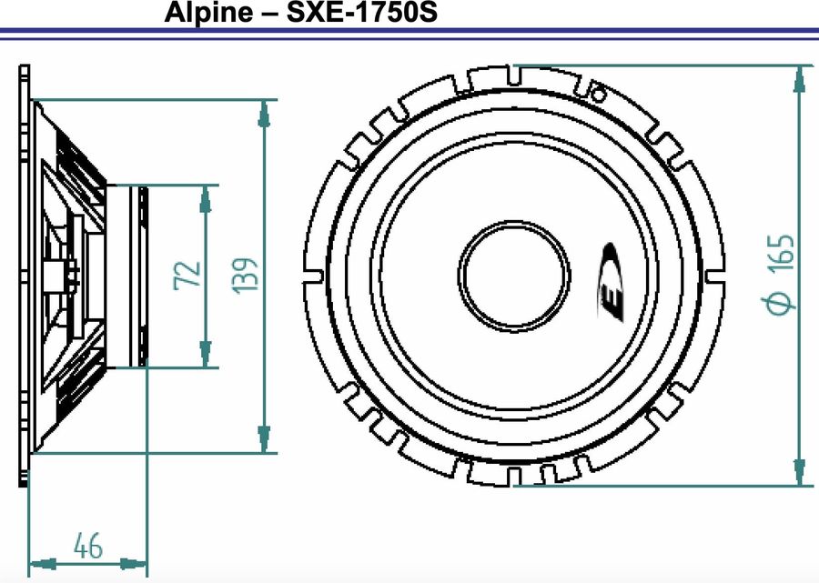 Alpine SXE-1750S - Haut-parleurs voiture sur Son-Vidéo.com
