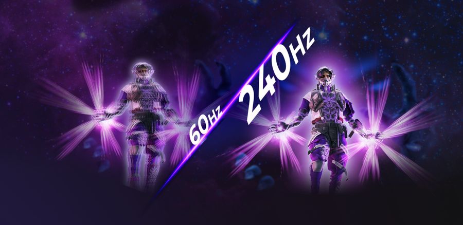 Conçu pour les jeux vidéo compétitifs, l'écran gamer AOC Agon Pro AG276QZD2 dispose d'un taux de rafraîchissement de 240 Hz.