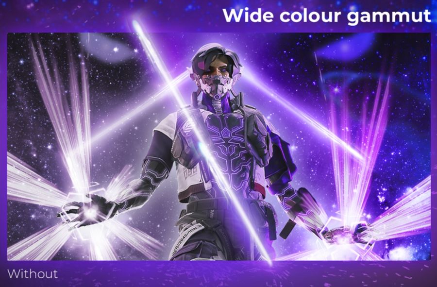 En couvrant les espaces colorimétriques sRGB, DCI-P3 et Adobe RGB, le moniteur gaming AOC Agon Pro AG276QZD2 convient aussi bien aux joueurs qu'aux créateurs de contenus.