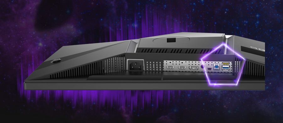 Équipé de deux ports HDMI 2.0 et d'un DisplayPort 1.4, le moniteur AOC Agon Pro AG276QZD2 est compatible avec les consoles de jeux et les PC gamer. Il intègre également un hub USB permettant de brancher des périphériques.