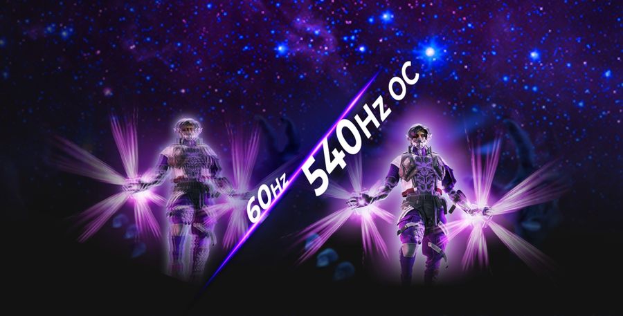 L'écran gamer AOC Agon Pro AG246FK offre une fréquence de rafraîchissement de 540 Hz.