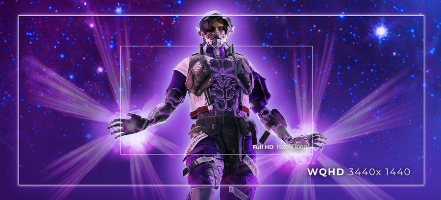 Le moniteur gaming AOC Agon Pro AG456UCZD est au format 21:9.