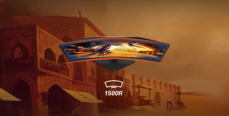 Avec une courbure de 1500R, le moniteur AOC Gaming C27G4ZXU améliore l’immersion en réduisant la distorsion et en optimisant la perception de la profondeur. Son design atténue la fatigue visuelle en limitant les mouvements des yeux, ce qui le rend adapté aux longues sessions d’utilisation.