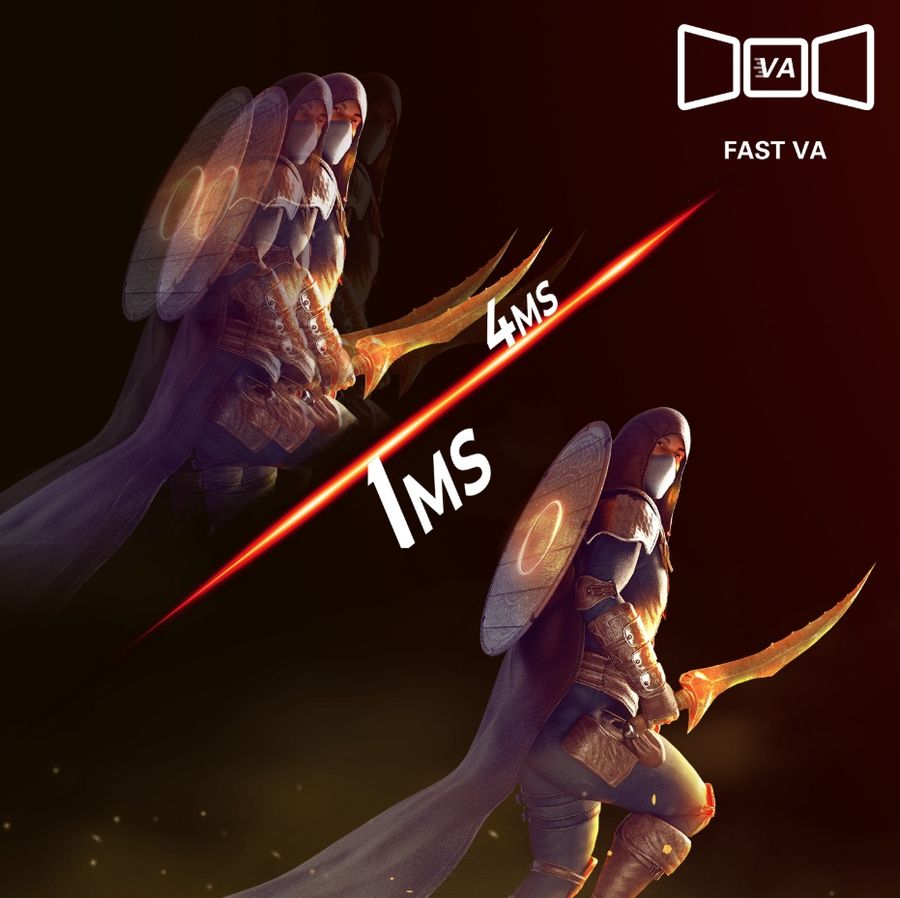 La dalle VA du moniteur de jeu AOC Gaming C27G4ZXU assure un temps de réponse de 1 ms, réduisant le flou de mouvement pour une image toujours nette.