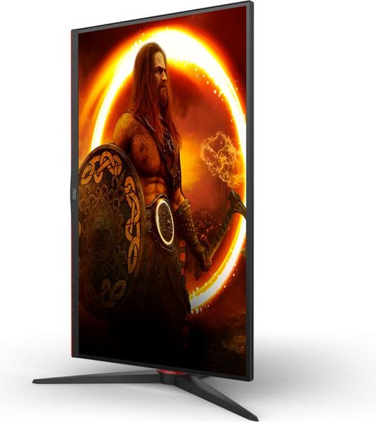 Grâce à son pivot, l'écran gamer AOC Gaming Q27G2U/BK peut être utilisé à la verticale.