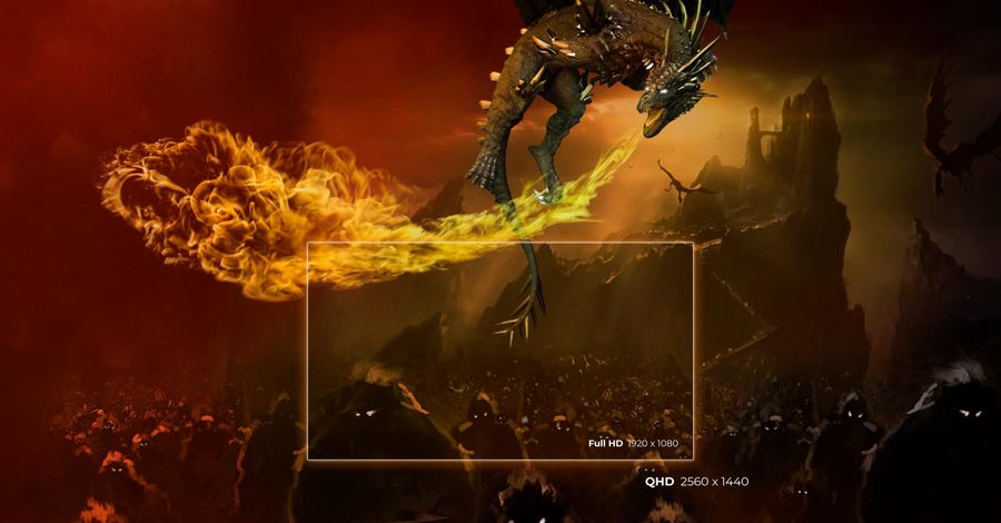 Le moniteur AOC Gaming Q27G2U/BK offre une définition 2K QHD.