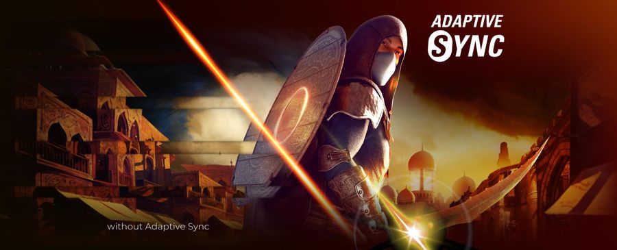 Le moniteur 2K AOC Gaming Q27G4X prend en charge l'Adaptive Sync pour éliminer les déchirements dans les jeux vidéo.