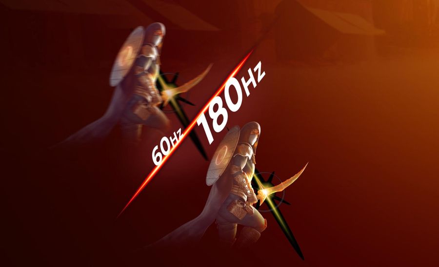 Pour des jeux vidéo toujours fluide, l'écran gamer AOC Gaming Q27G4X permet d'atteindre une fréquence de rafraîchissement de 180 Hz.