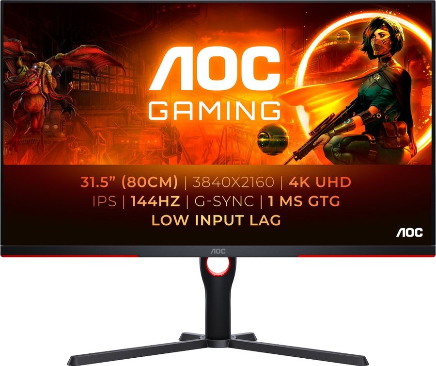 L'écran gamer AOC Gaming U32G3X/BK offre une définition 4K UHD pour des graphismes détaillés.
