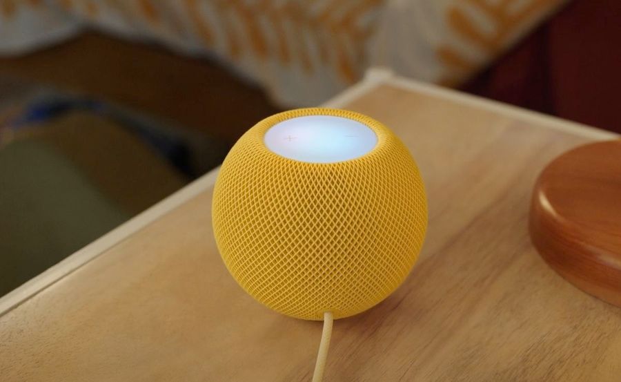 L'enceinte connectée HomePod d'Apple est compatible avec le protocole domotique HomeKit.