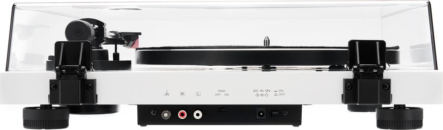 Vue arrière avec préampli phono débrayable