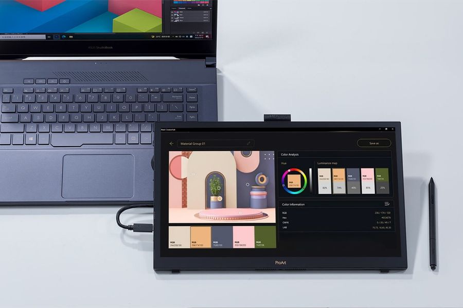 L'écran tactile Asus ProArt Display PA169CDV est idéal pour les créatifs.