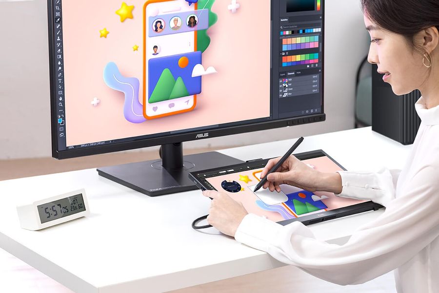 L'écran tactile Asus ProArt Display PA169CDV convient aux illustrateurs et aux créatifs.