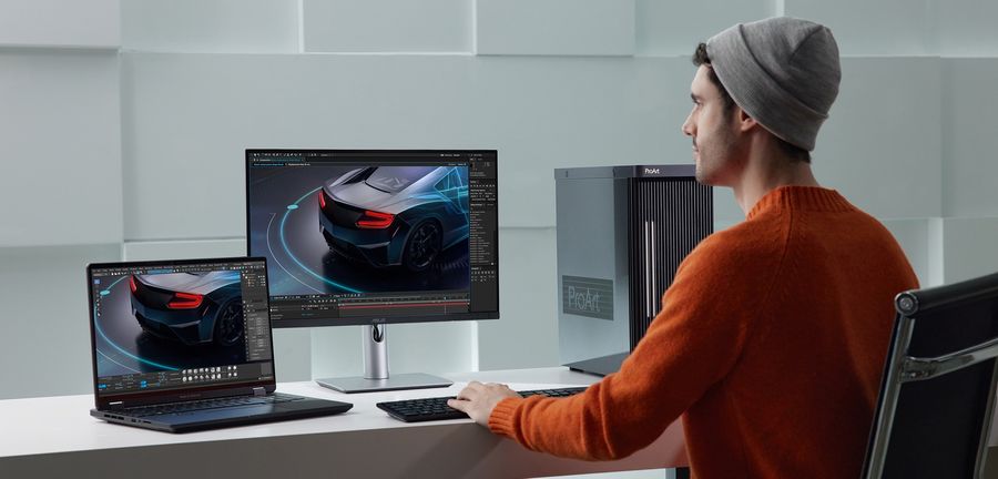 Idéal pour le montage vidéo, le moniteur Asus ProArt Display PA248CRV offre des modes Rec. 709 et Rec. 2020.