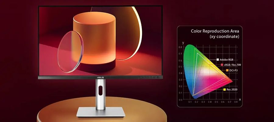 Le moniteur pro Asus ProArt Display PA279CRV prend en charge les gamuts Adobe RGB et DCI-P3.