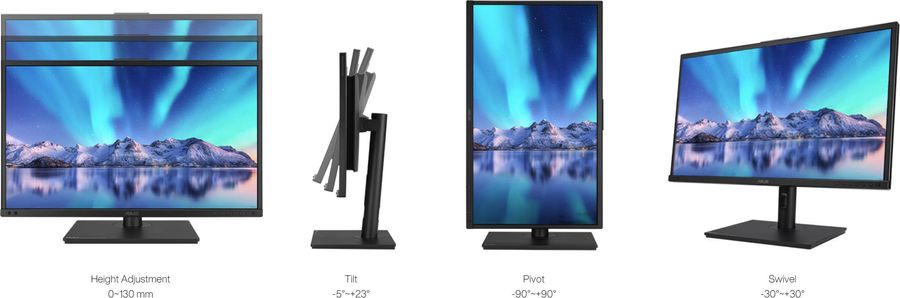 Le moniteur professionnel Asus ProArt Display OLED PA27DCE-K permet une utilisation à la verticale en mode portrait.