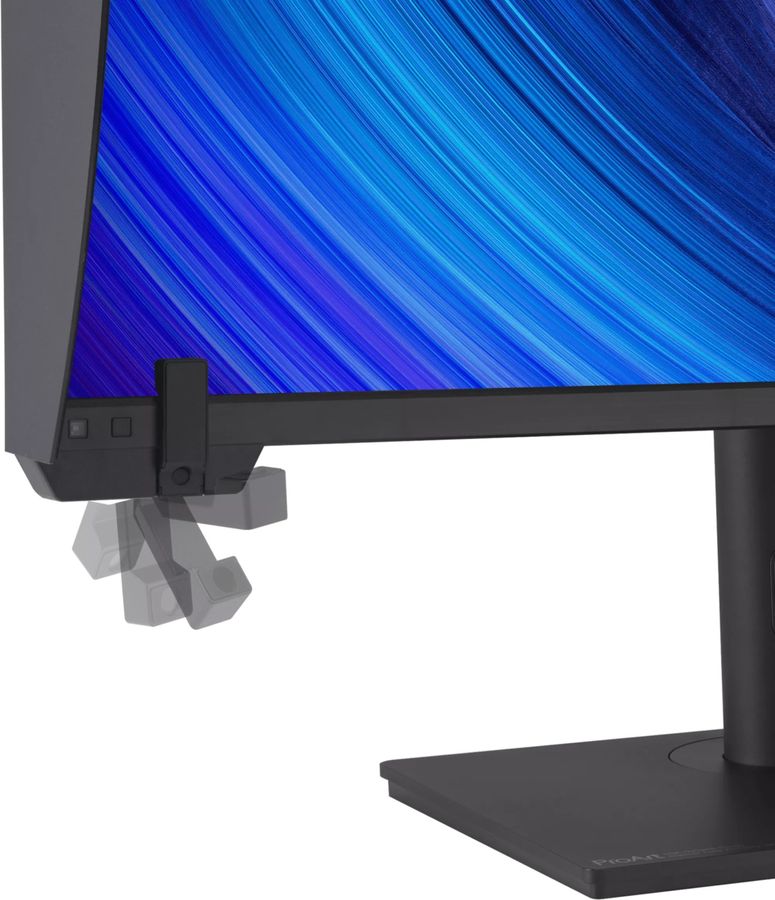 Colorim&egrave;tre motoris&eacute; int&eacute;gr&eacute; au moniteur ASUS ProArt PA32KCX pour un &eacute;talonnage automatique.