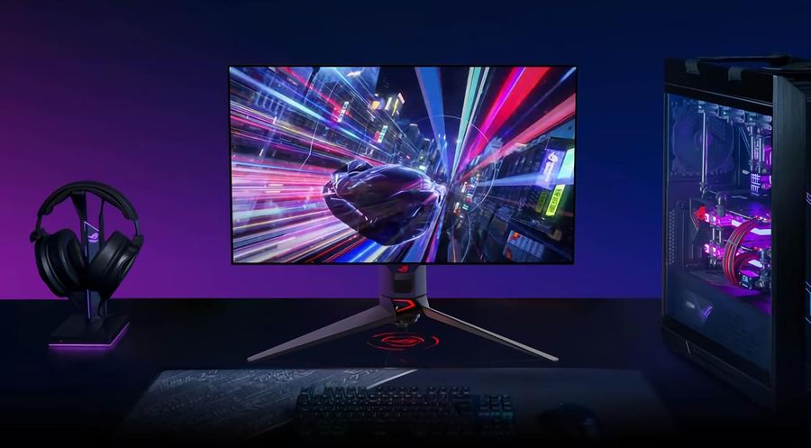 Le moniteur gaming Asus ROG Swift OLED PG27UCDM dispose d'un DisplayPort 2.1a.
