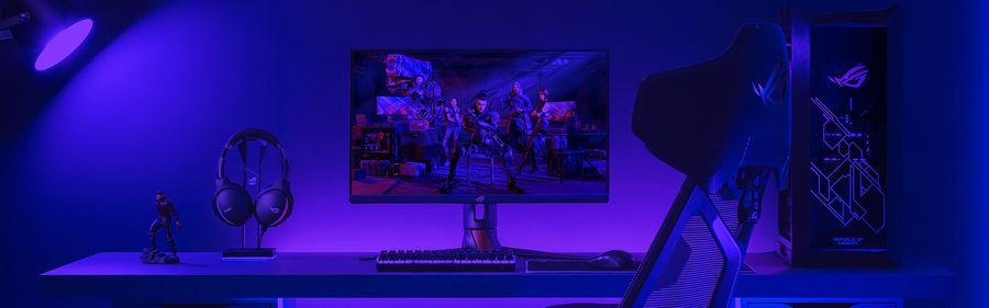 Le moniteur UHD 4K Asus ROG Swift OLED PG32UCDM dispose d'une dalle QD-OLED.