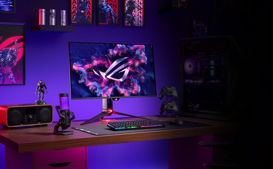 L'écran UHD 4K Asus ROG Swift OLED PG32UCDM peut atteindre 240 Hz, idéal pour les jeux vidéo.
