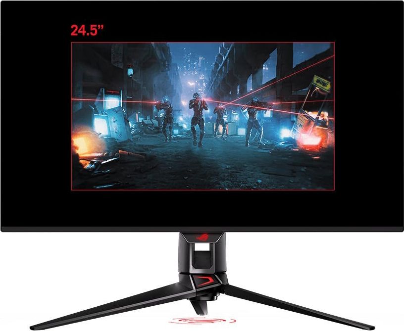 Idéal pour les jeux eSport, l'écran gamer Asus ROG Swift OLED PG32UCDM permet de réduire la zone d'affichage pour un meilleur champ de vision.