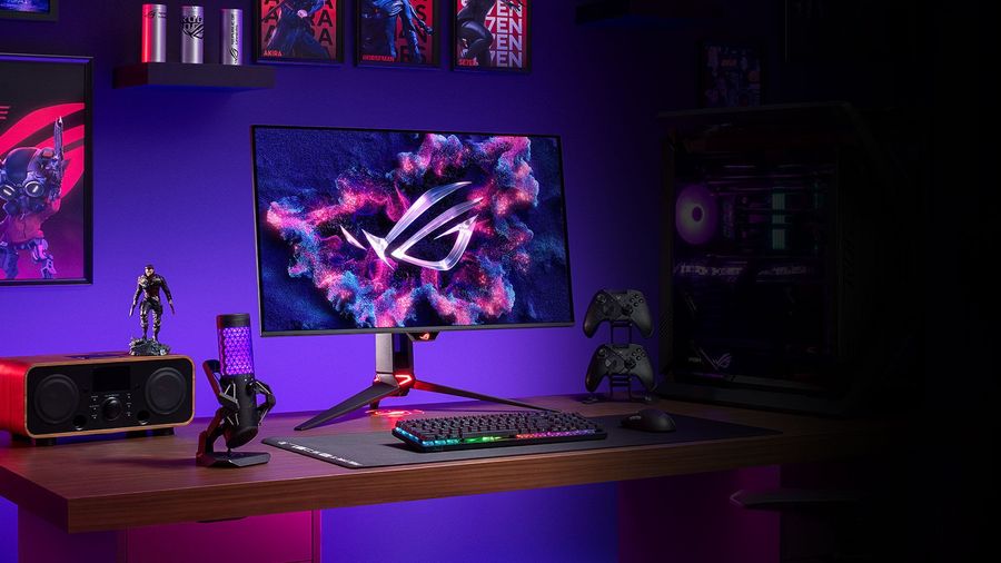 Asus ROG Swift OLED PG32UCDM3 avec &eacute;cran Tandem QD-OLED 4K de 31,5 pouces et fr&eacute;quence de 240 Hz