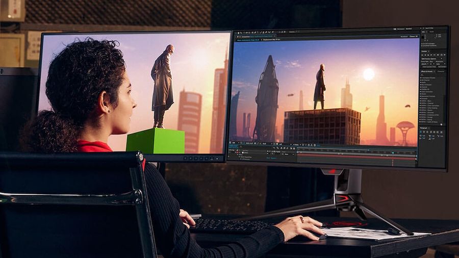 Dalle QD-OLED autoémissive du moniteur Asus ROG Swift PG32UCDMZ avec contraste élevé et gestion thermique optimisée