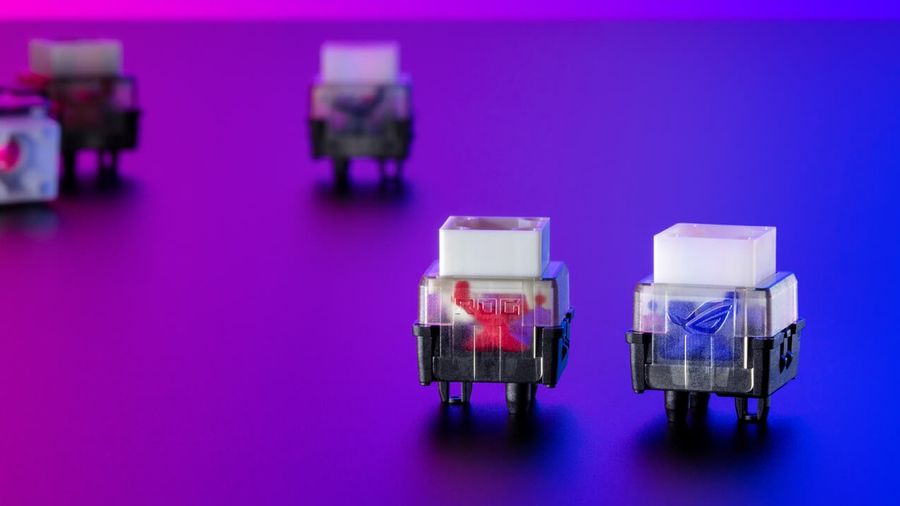 Switches optiques ROG RX Red et Blue du clavier Asus ROG Strix Scope II 96 RX Wireless