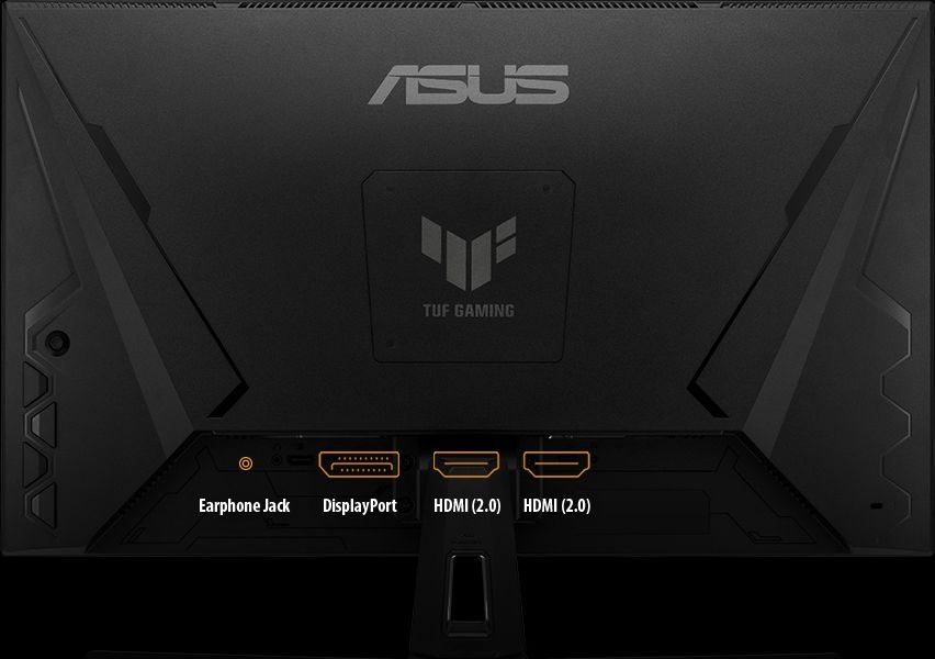 Le moniteur de jeu Asus TUF Gaming VG27AQ3A dispose de deux ports HDMI et d'un DisplayPort pour y connecter n'importe quelle console nouvelle génération ou PC gamer.