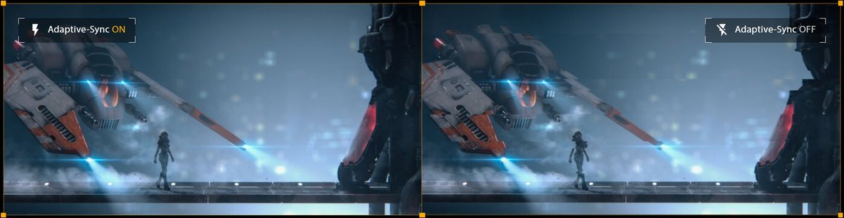 Afin de se synchroniser parfaitement avec la carte graphique, le moniteur de jeu Asus TUF Gaming VG27UQ1A prend en charge AdaptativeSync.