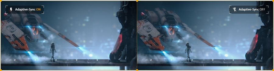 Afin d'éliminer les images déchirées, l'écran gamer Asus TUF Gaming VG32AQA1A prend en charge l'AMD FreeSync Premium et le Nvidia G-Sync Compatible.