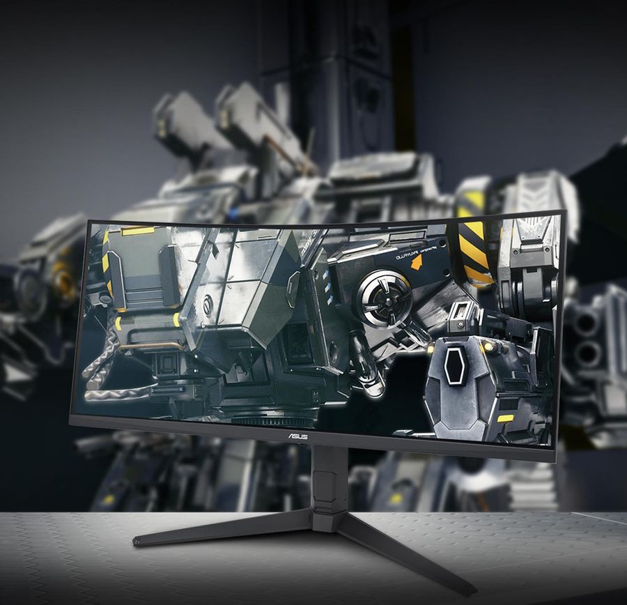 L'écran 21:9 Asus TUF Gaming VG34VQL3A prend en charge le HDR10 pour des images contrastées.