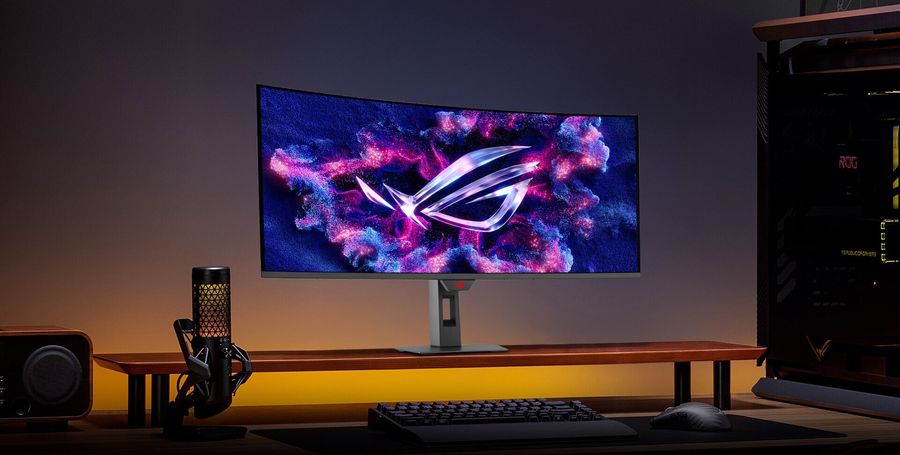 Moniteur Asus ROG Strix OLED XG34WCDMTG, &eacute;cran 34" QD-OLED incurv&eacute; avec 240 Hz, HDR, Google TV et Dolby Vision.
