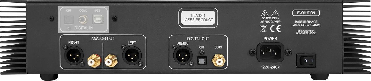 Connectique du lecteur Atoll CD400 Evolution Connectique du lecteur Atoll CD400 Evolution