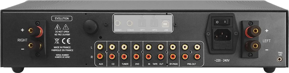 Connectique de l'ampli Atoll IN200 Evolution