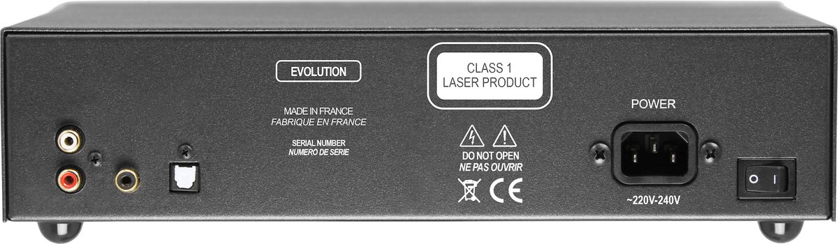 Connectique du lecteur CD Atoll MD100 Evolution