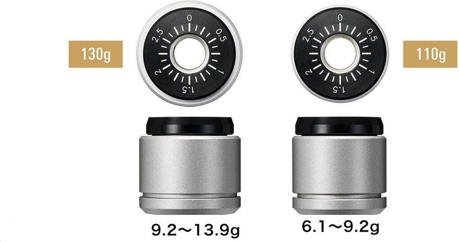 Deux contrepoids fournis avec la platine AT-LPA2