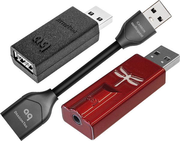 Audioquest DragonFly Red + DragonTail + JitterBug FMJ