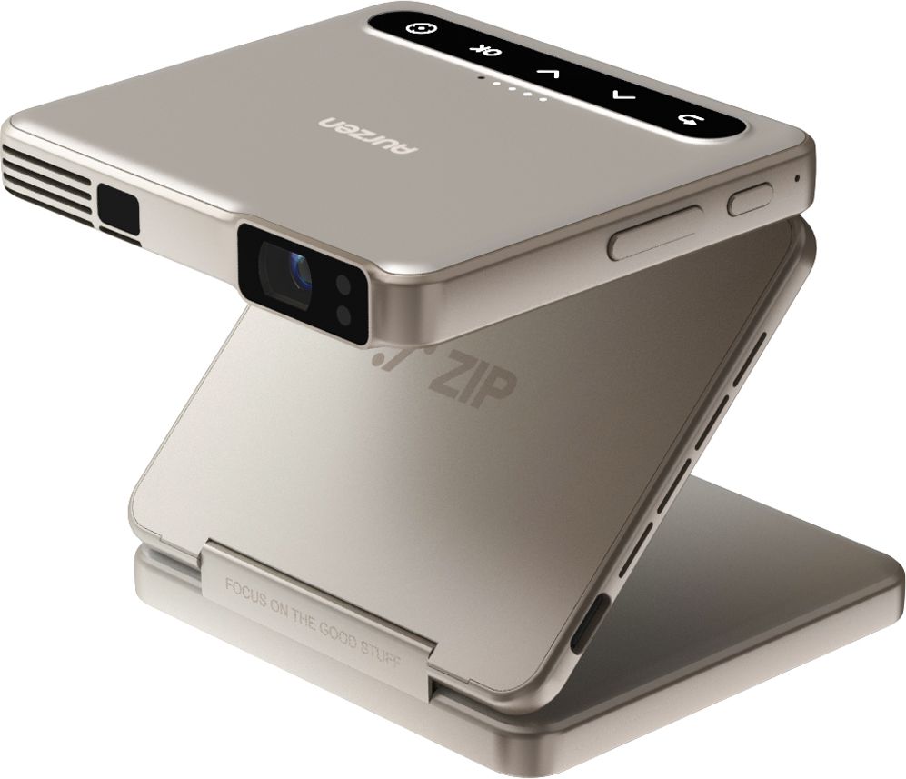 AURZEN Mini vid&eacute;oprojecteur -  - ZIP Gold - DLP 720p - 100 ANSI lm - Batterie 5000 mAh 1h30