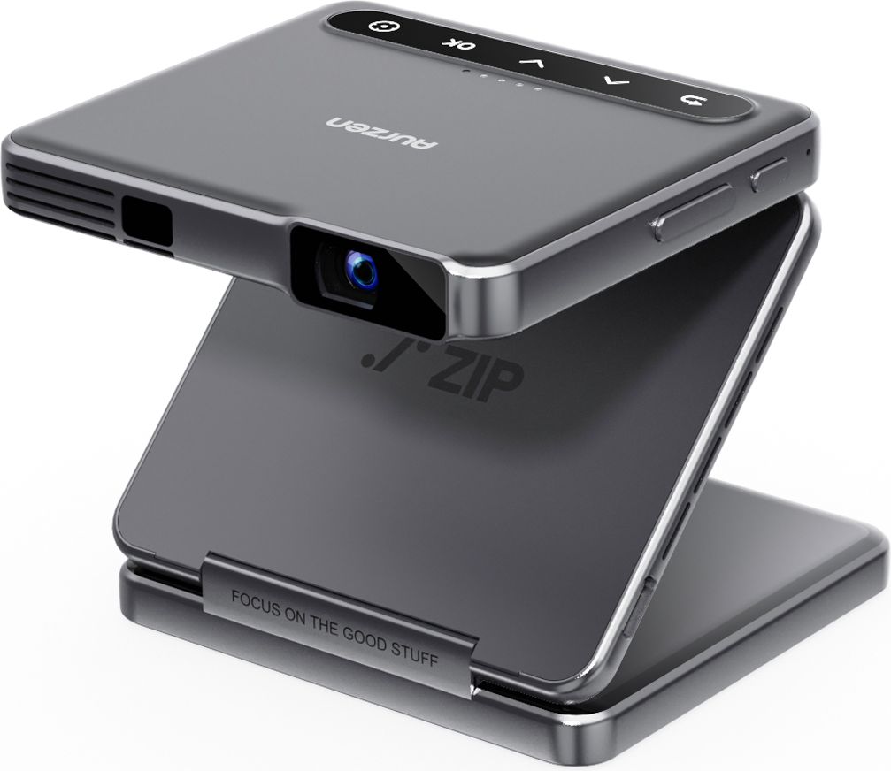 AURZEN Mini vid&eacute;oprojecteur -  - ZIP Gris - HD 720p - 100 lumens ANSI - Batterie 5000 mAh (1h30)