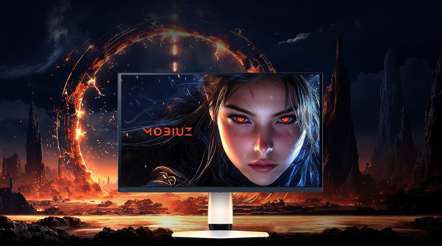 &Eacute;cran gaming BenQ Mobiuz EX271QZ avec dalle QD-OLED 2K de 26,5 pouces et fr&eacute;quence de 500 Hz