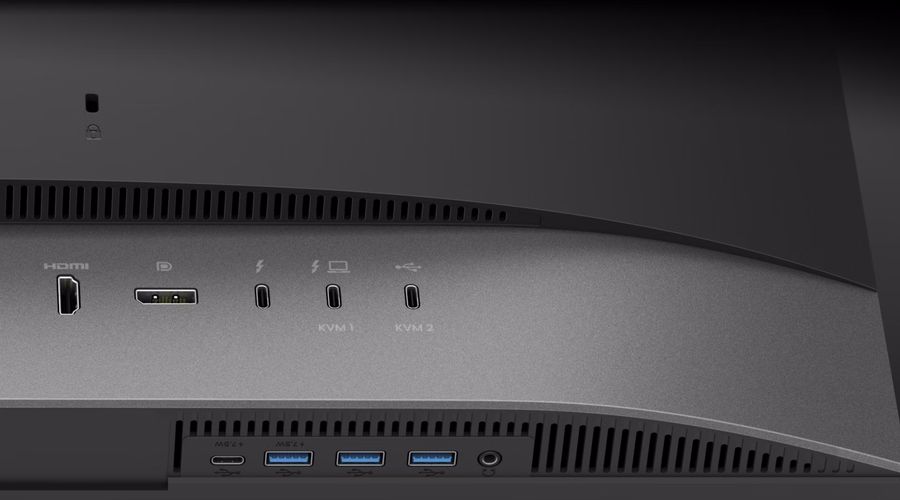 Connectique Thunderbolt 4, HDMI, DisplayPort et USB du BenQ Creative Pro PD2732U